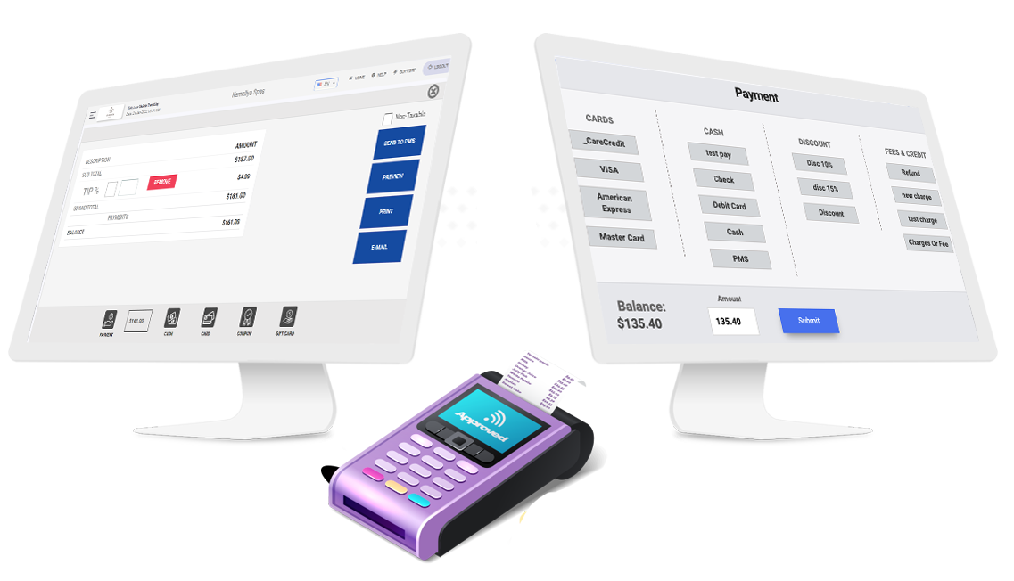 Payments & receipt screen